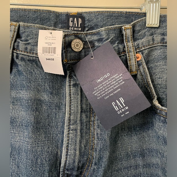 GAP Denim Indigo Mid Rise Relaxed Jeans - Picture 6 of 7